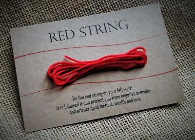 Red String Of Fate Wish Bracelet Against Evil Kabbalah Good Luck Protection Gift • £2.77