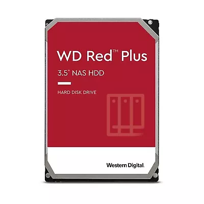 Western Digital WD Red Plus 8TB SATA 6Gb/s 3.5  HDD Internal Hard Drive Disk • £124.99