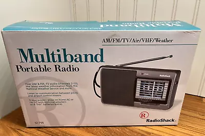 Radio Shack Multi-Band Portable AM/FM Air VHF Weather Radio Model 12-756 NEW • $39.99