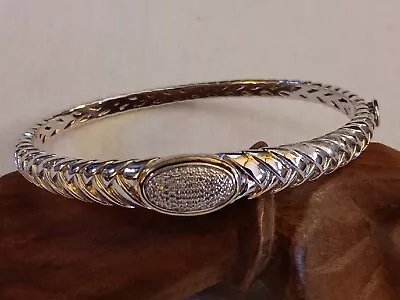 Alwand Vahan Sterling Silver & 14k Yellow Gold Diamond Bracelet • $285