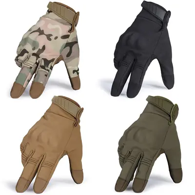 Touch Screen Tactical Gloves Military Windproof Protective Full Finger Gloves US • $14