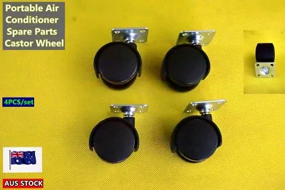 $19.90 • Buy Portable Air Conditioner Spare Parts Castor Wheel With Mount 4PCS (/C280)