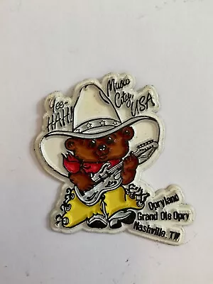 Nashville Music City Opryland Vintage Rubber Fridge Magnet • $7.99