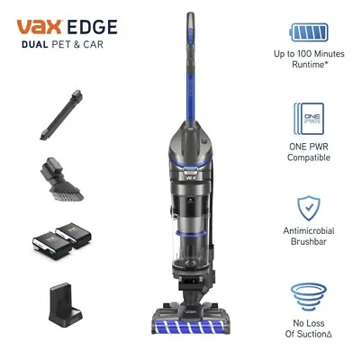 Vax Edge Dual Pet & Car Cordless Upright Vacuum Cleaner + Accessory Kit • £99