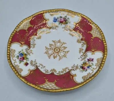 Antique Coalport Pink Batwing 15.3 Cm. Saucer In Very Good Condition  • £95