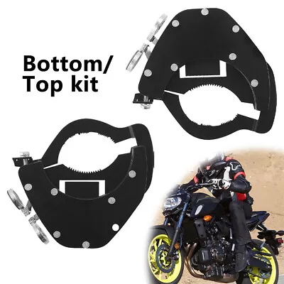 Universal Motorcycle Top Bottom Cruise Control Throttle Lock Assist Black Kit UK • £15.99