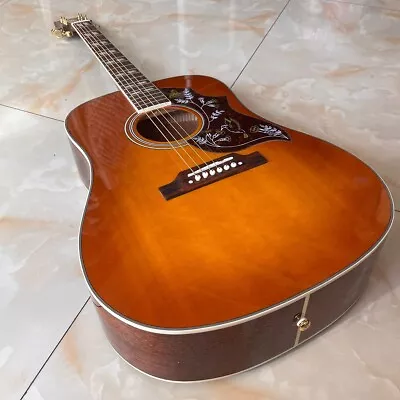 Hummingbird Acoustic Guitar Honey Burst Solid Spruce Top Side Mahogany Guitar • $360