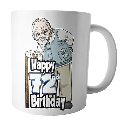 £12.95 • Buy Old Man Birthday Mug Gift Mens Dad Husband Grandad Grandpa Brother ANY AGE