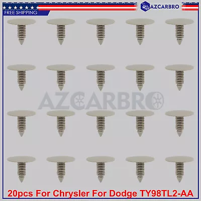 20pcs Interior Roof Headliner Fasteners Rivets TY98TL2-AA For Chrysler For Dodge • $8.98