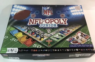 NFL-OPOLY Monopoly Junior Board Game Collectors Edition MasterPieces Complete • $7.99