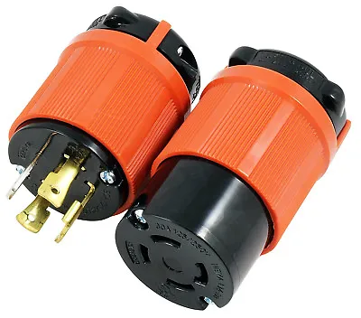 30A 125/250V NEMA L14-30 4-Prong Male Plug And Female Connector Assembly Bundle • $39.99