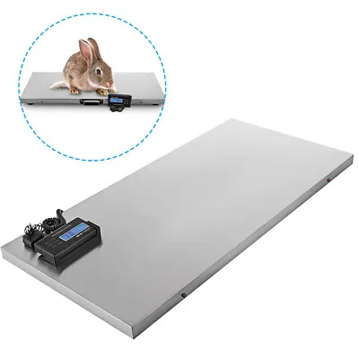 $134.43 • Buy 1000lb Digital Animal Scale Stainless Platform Scales For Hogs Sheep Alpacas US