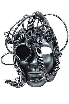 Brand New Steampunk Industrial Figure Mask (Silver) • $15.41