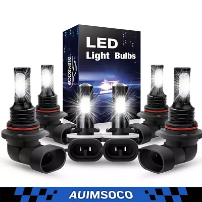 For Chevy S10 1998 1999-2004 LED Headlights High Low Fog Light Bulbs Kit White • $39.99