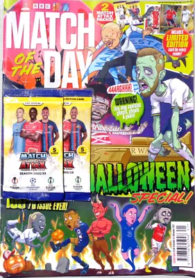 MATCH OF THE DAY MAGAZINE #664 ~ WITH 2 X PACKS OF MATCH ATTAX CARDS ~ NEW • £4.95
