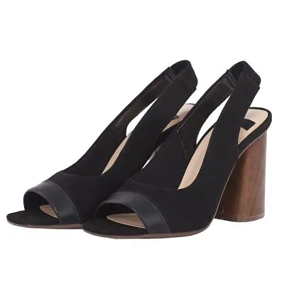 £9.99 • Buy Ladies Sandals Block Mid High Heel Open Womens Sandals Toe Shoes