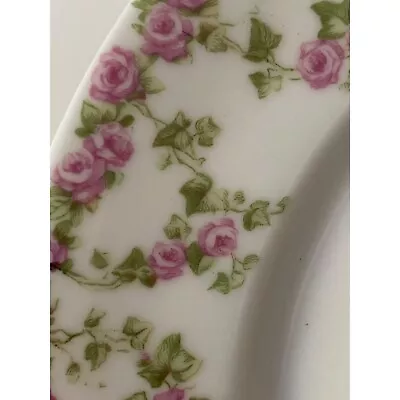 Vintage Vienna Austria Pink Rose China Salad Plate 7.5in Round • $32.99