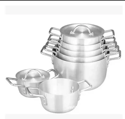 £30.67 • Buy Stock Pots Cooking Boiling Pans Deep Catering Stockpots Casserole With Lid