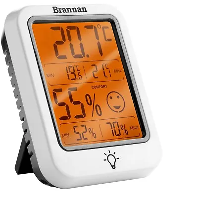 Max Min Room Thermometer Hygrometer Monitor Temperature Humidity Indoor 12/501/3 • £12.95