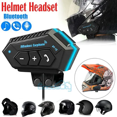 Pro Motorcycle Helmet Bluetooth Headset Riders Communication System Hands-Free • $27.83