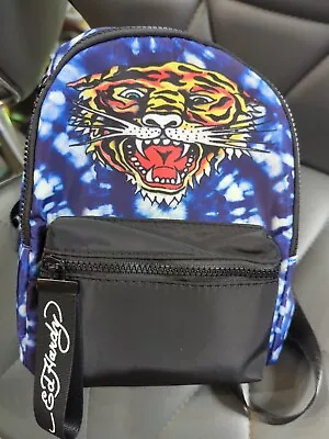 ED HARDY Festival Mini Backpack Hand Bag Purse Tiger Graphic NWT • $31