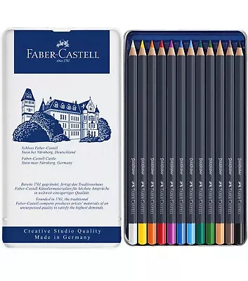 Faber Castell Creative Studio Goldfaber Color Pencils - Tin Of 12 • $8