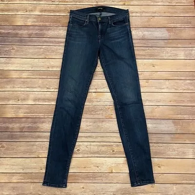 J Brand Size 28 Mid Rise Super Skinny Jeans In Fix 620 Dark Wash • $39