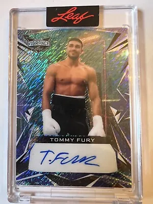 $35 • Buy Tommy Fury Auto 2023 Leaf Vibrance Green Prismatic Auto 2/12! 🔥