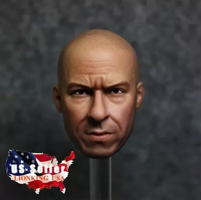 1/6 Vin Diesel Soldier Male Head Sculpt For 12  Hot Toys PHICEN Figure ❶USA❶ • $36.50