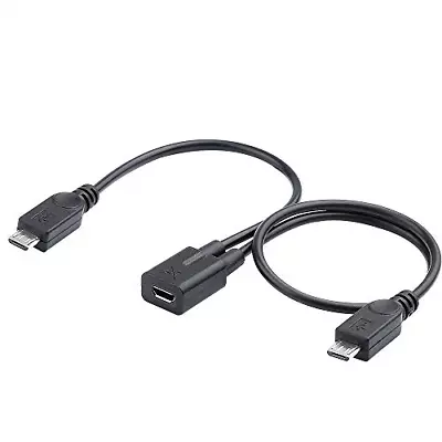 Electop Micro USB Female To 2 Micro USB Male Splitter Cable • $11.59