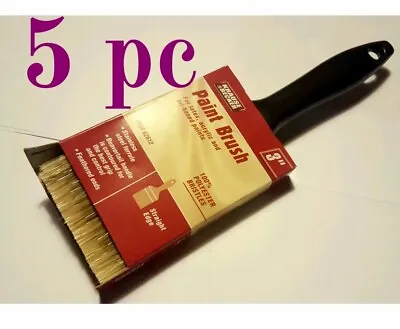 ✳️5 Brushes Of 3   Professional Paint Brush Synthetic All Purpose#️⃣ • $14.99