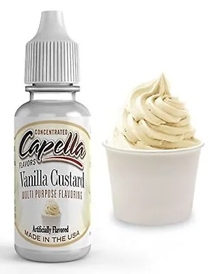 Capella Flavor Drops Vanilla Custard Concentrate 13ml Bottle • $8.49