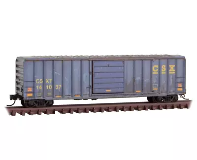 CSX 50' Rib Side Box Car Weathered Micro-Trains Line MTL #025 46 550 N SCALE • $40.89