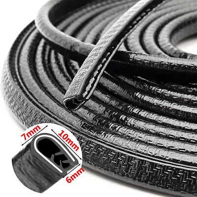 10M Car Door Edge Guard Protector Strips Heavy Duty U Shape Rubber Seal Car Door • £5.99