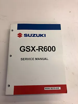 $129.99 • Buy Suzuki GSX-R600 Motorcycle Service Manual 2011-2020 P/N 99500-36210-03E OEM NEW