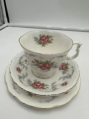 £53.38 • Buy Royal Albert Tranquility Bone China Trio 3 Pc Tea Cup Saucer Side Plate, England