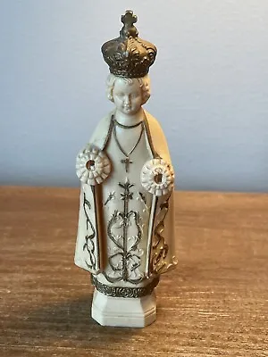 Vintage Infant Of Prague 5  Statue Figure Hong Kong Plastic Jesus 50s Religious • $6.99