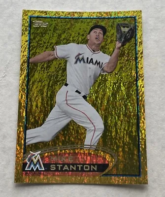 2012 Topps GOLD SPARKLE MIKE STANTON #567 Marlins Yankees Giancarlo Stanton • $4.99