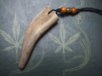 Stag Antler Pendant - For Cernnunos - Stag God Deer - Pagan Wiccan Witchcraft • £11.99