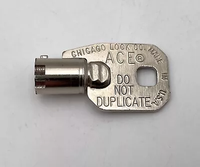 Vintage - ACE Chicago Lock Co Vending Protex Safe Tubular Key #HMC 5113 • $11.99