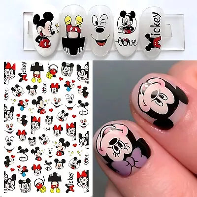 Mickey Mouse Minnie Mouse Waterslide Nail Art Water Decals • $3