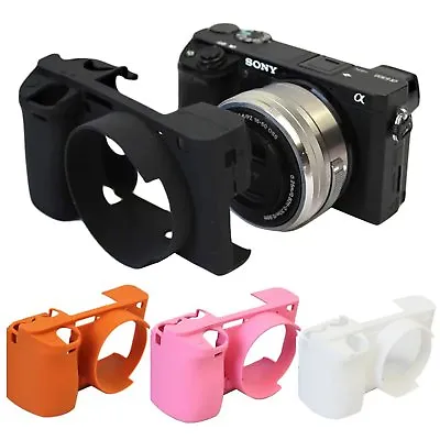 $16.49 • Buy Silicone Camera Protector Body Cover Skin Case Protector Bag For Sony A6300 Top