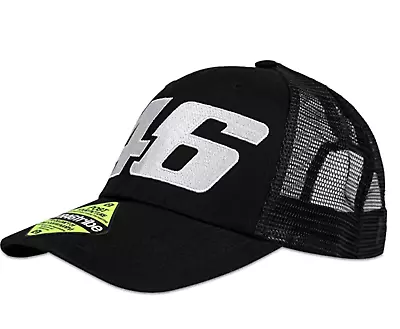 VR46 Motorcycle Bike Casual Trucker Cap Hat WHITE 46 Located In USA Limited Qts • $49.99