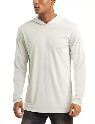 UPF50+ Mens Sun Block Hoodie Long Sleeve Skin Protection Sun Shirts Fishing Tops • $18.78