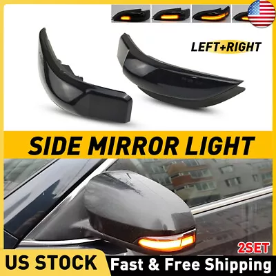 2X Car Rearview Mirror Turn Signal Light Lamp For Toyota Camry Corolla 2014-2018 • $34.18