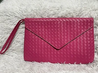 Bright Pink  Envelope Clutch  Bag • $15.83