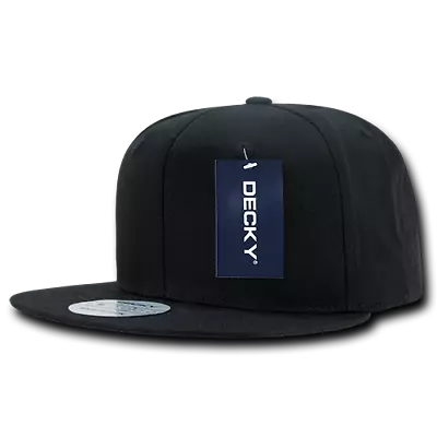 Decky 6 Panel High Profile Structured Cotton/Poly Blend Snapback - FREE SHIPPING • $17.73