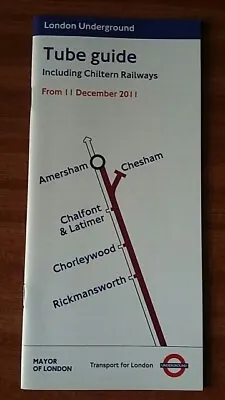 London Underground Metropolitan Line 2011 Amersham Time Table • £1