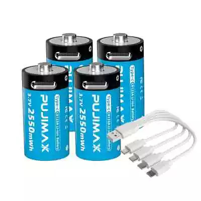 2x CR123 Batteries CR123A 123 3V Li-Ion Rechargeable Battery Camera With Charger • £8.99