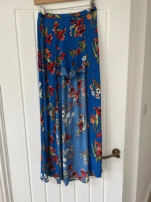 £8 • Buy New Look Tropical Print Skort Long Skirt Shorts Size 8